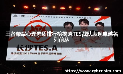 王者荣耀心理素质排行榜揭晓TES战队表现卓越名列前茅